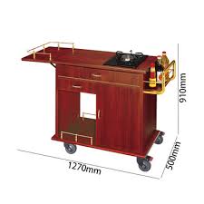 Meal cooking trolley